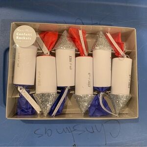 Meri Meri Confetti Rockets 4th Of July Collection Pack Of 6 New In Box